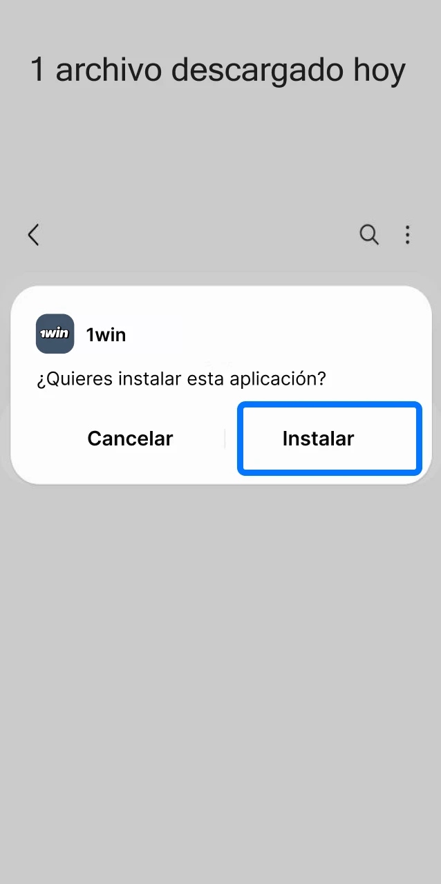 Usá el botón de este sitio para descargar e instalar la aplicación de 1win en tu dispositivo desde México.