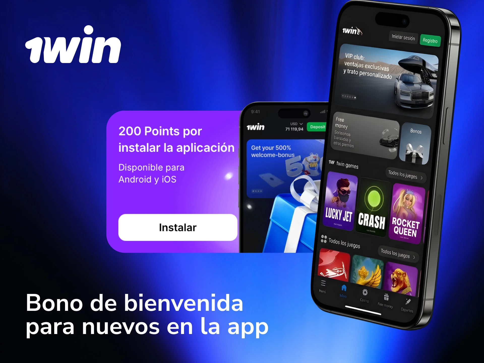 Activá el bono de bienvenida para nuevos usuarios en la app de 1win desde tu primer depósito.