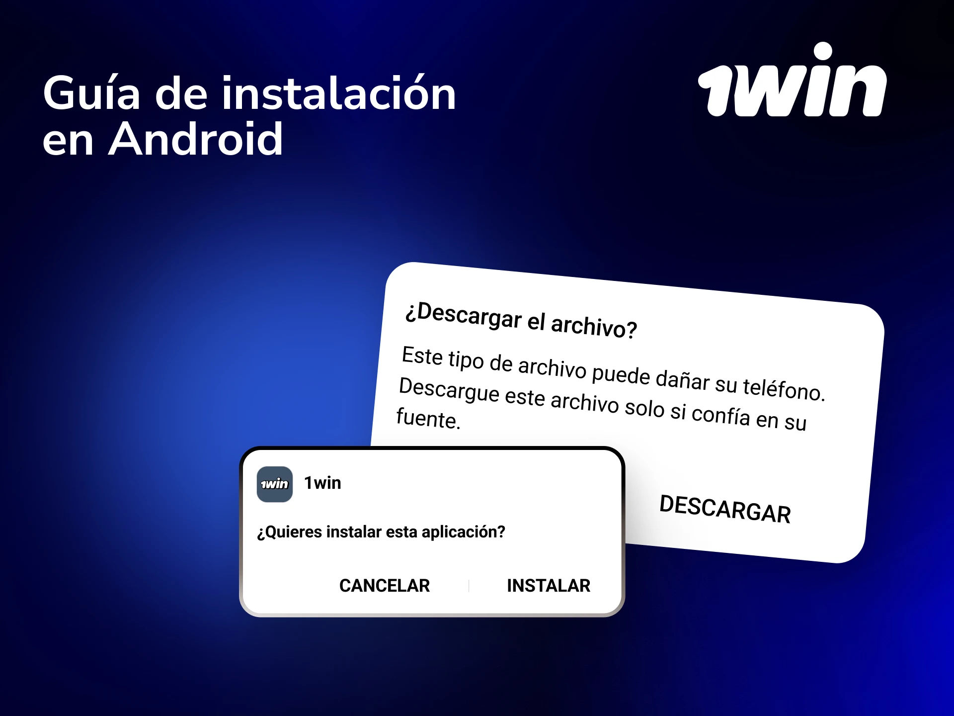 Seguí la guía de instalación de la app de 1win para Android y apostá en eSports.