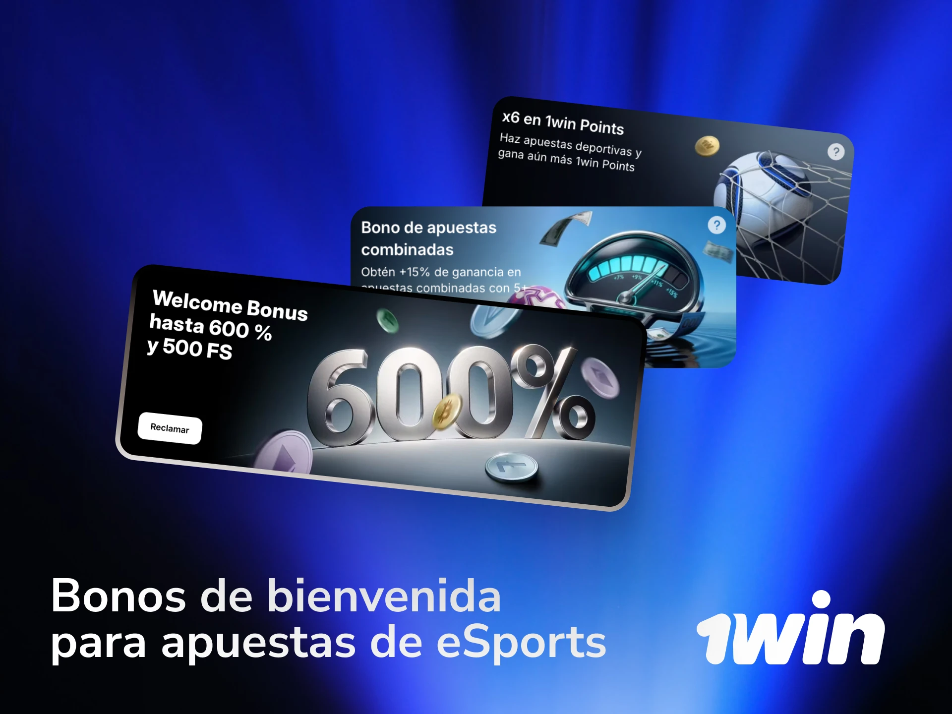 Activá los bonos de bienvenida de 1win para apostar en eSports desde tu primer depósito.