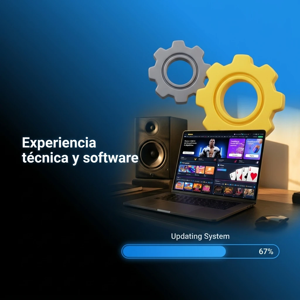 Dealer en vivo con cámaras y software GCU y OCR validando cartas, mostrando streaming adaptativo y tablero de resultados