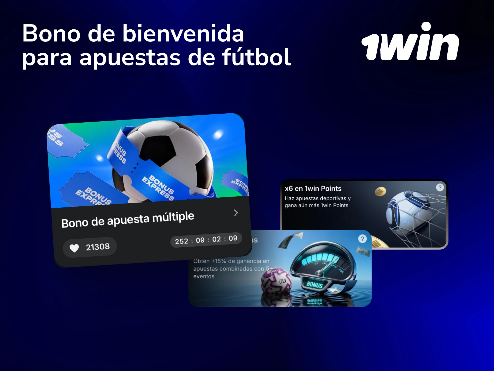 Activá el bono de bienvenida para apuestas de fútbol en 1win y aumentá tu saldo desde el primer depósito en México.