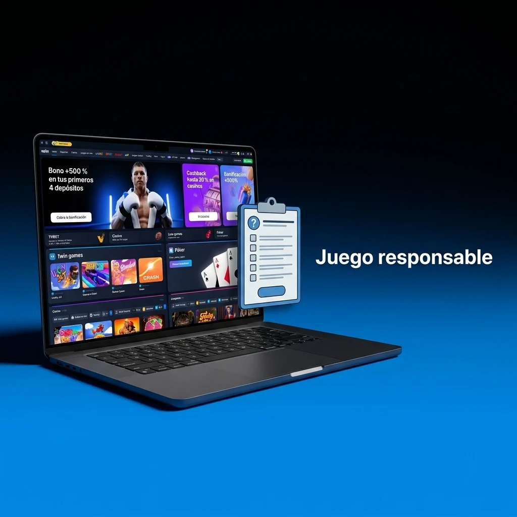 Persona estableciendo presupuesto y límites de tiempo para juego responsable en casino en línea, con pausas y autoexclusión