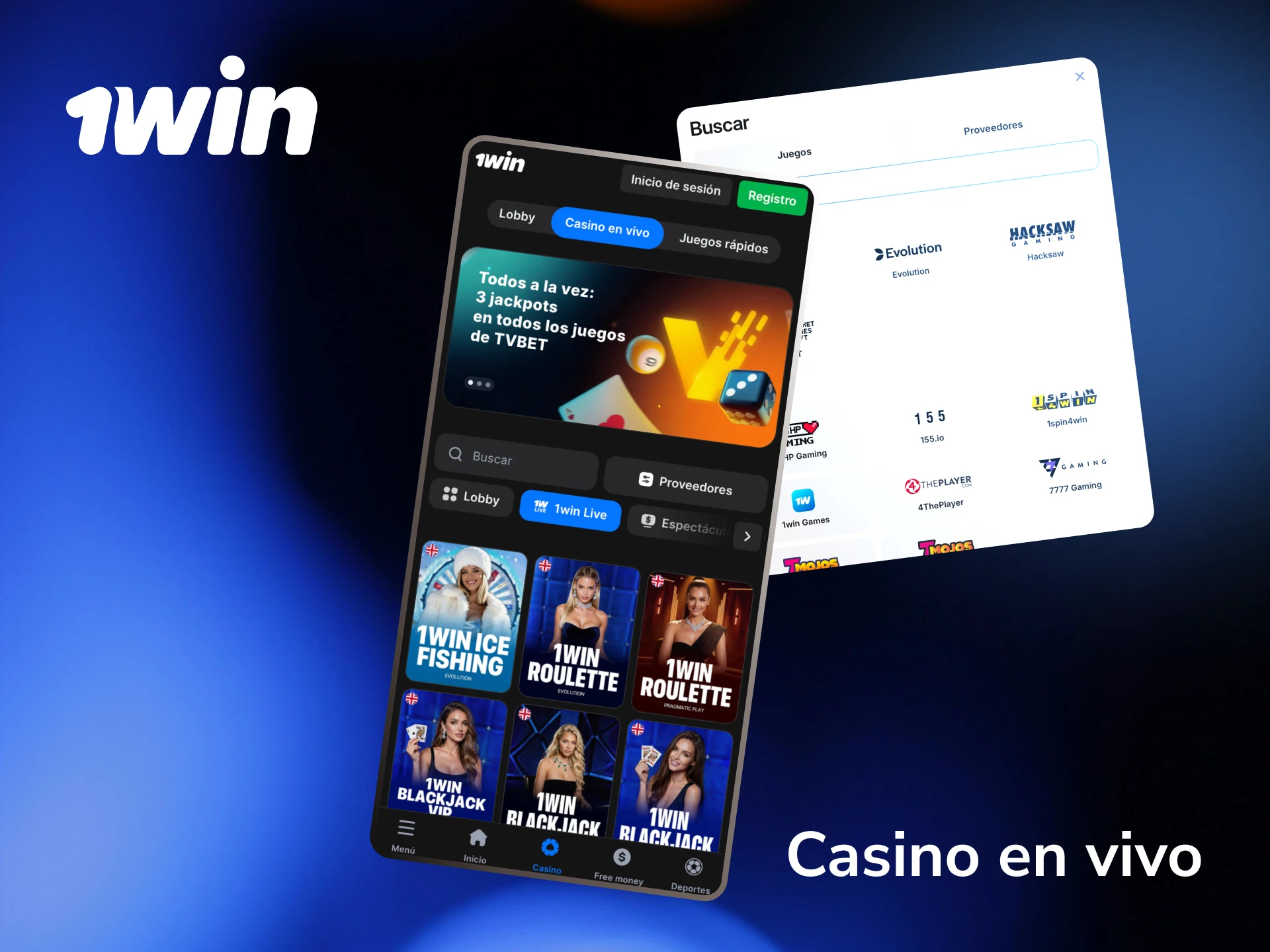 Jugá en el casino en vivo de 1win con crupieres reales en ruleta, blackjack y baccarat.