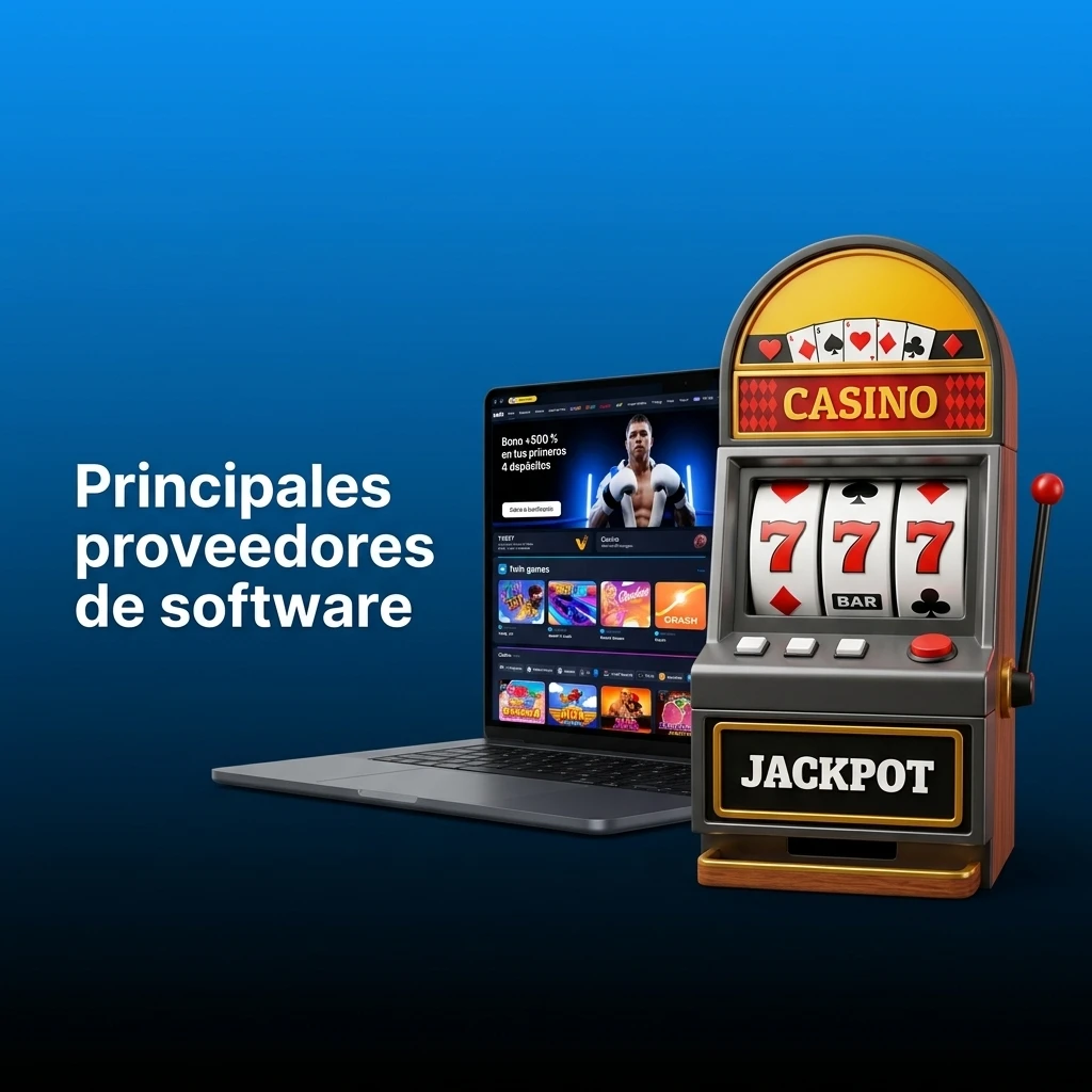 Logos de proveedores de software de casino: Pragmatic Play, NetEnt, Play’n GO, Evolution, Spinomenal y Spribe