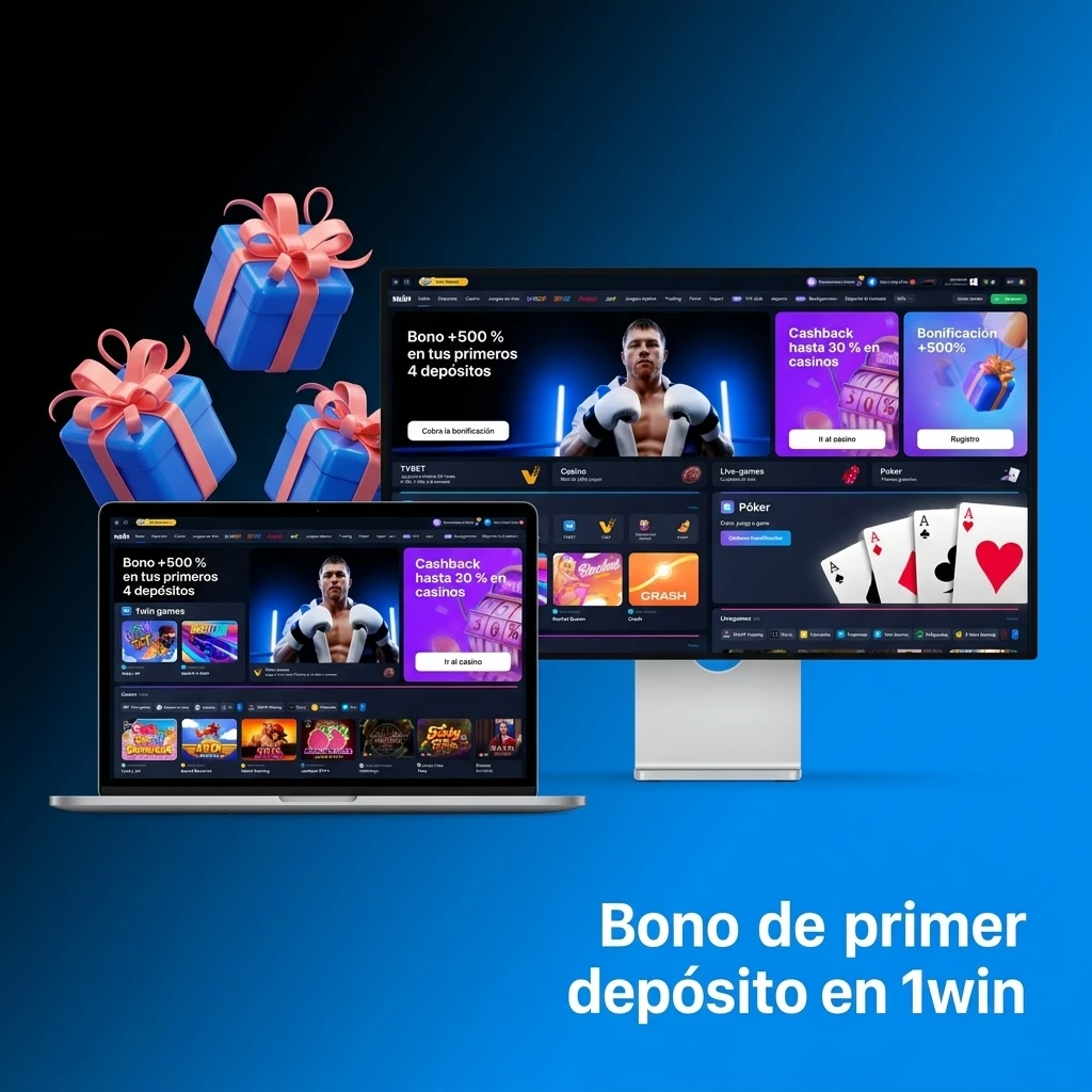 Bono de primer depósito 1win en México: bienvenida 600%, cashback semanal, giros gratis y requisitos de activación y rollover