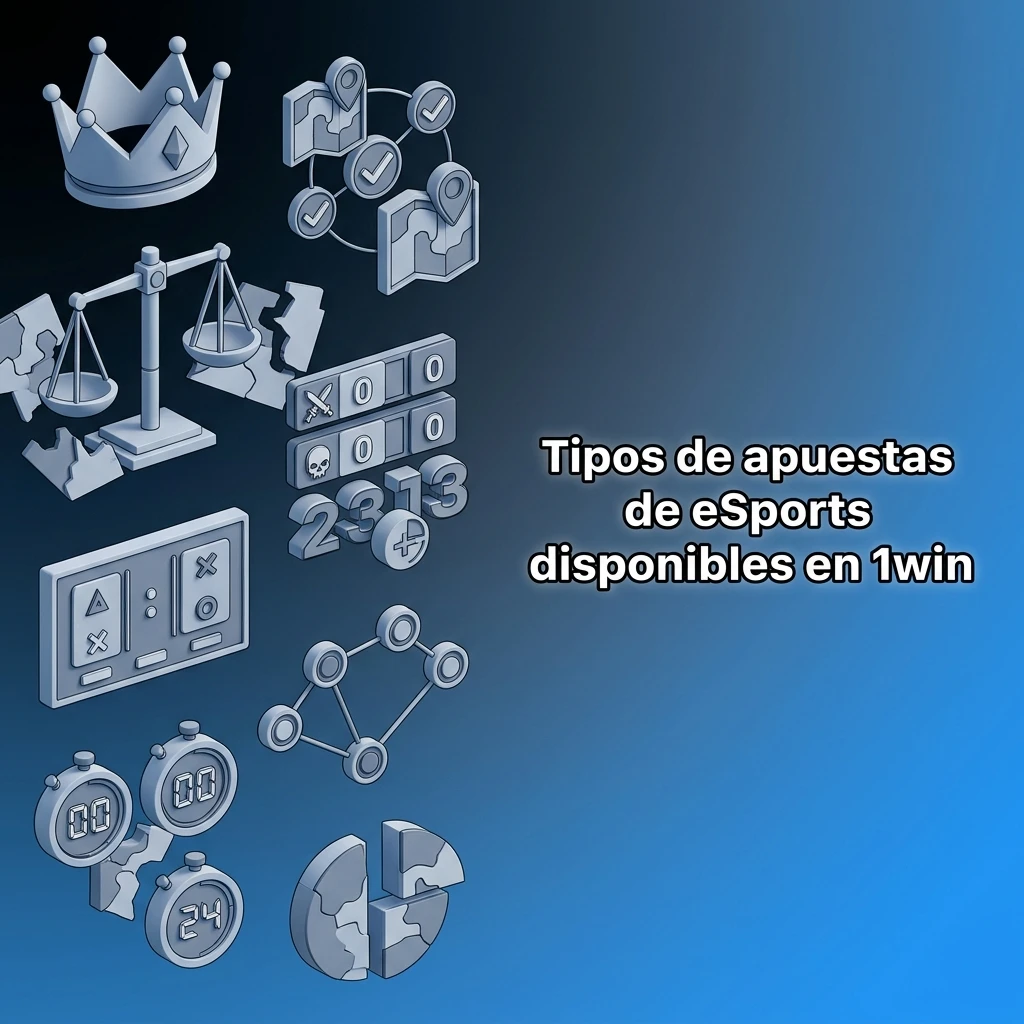 Lista de tipos de apuestas de eSports en 1win: ganador, mapa, hándicap, totales, resultado correcto y combinadas
