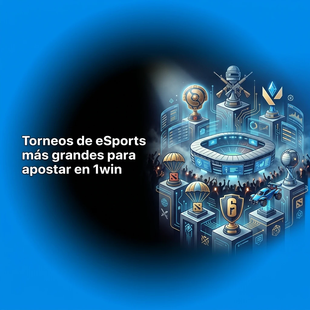 Tabla de torneos grandes de eSports para apostar en 1win: CS2, Dota 2, LoL, VALORANT, PUBG, R6, Rocket League